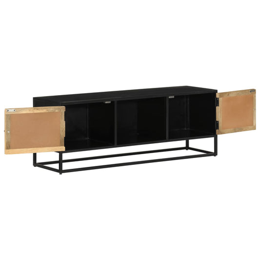 TV Cabinet 110x30x40 cm Solid Wood Mango and Iron TV Cabinet 110x30x40 cm Solid Wood Mango and Iron