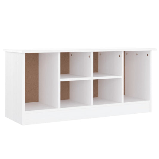 Shoe Bench ALTA White 100x35x45 cm Solid Wood Pine Shoe Bench ALTA White 100x35x45 cm Solid Wood Pine