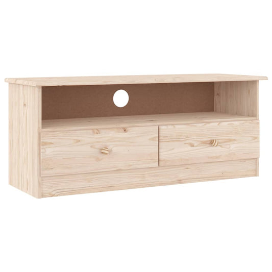 TV Cabinet with Drawers ALTA 100x35x41 cm Solid Wood Pine TV Cabinet with Drawers ALTA 100x35x41 cm Solid Wood Pine