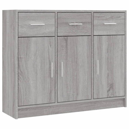 Sideboard | Grey Sonoma | Engineered Wood | 91 x 28 x 75 cm | Sideboard Sideboard | Grey Sonoma | Engineered Wood | 91 x 28 x 75 cm | Sideboard