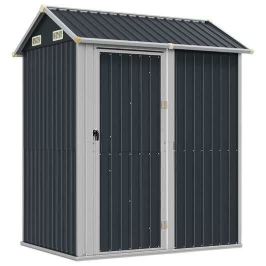Garden Shed Anthracite 192x152,5x237 cm Galvanised Steel Garden Shed Anthracite 192x152,5x237 cm Galvanised Steel