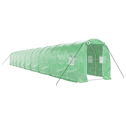 Greenhouse with Steel Frame Green 36 m² 18x2x2 m Greenhouse with Steel Frame Green 36 m² 18x2x2 m