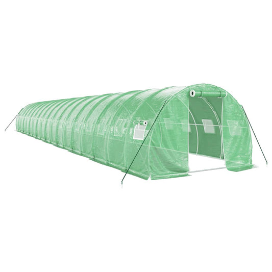 Greenhouse with Steel Frame Green 54 m² 18x3x2 m Greenhouse with Steel Frame Green 54 m² 18x3x2 m