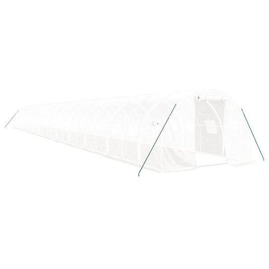 Greenhouse with Steel Frame White 72 m² 24x3x2 m Greenhouse with Steel Frame White 72 m² 24x3x2 m