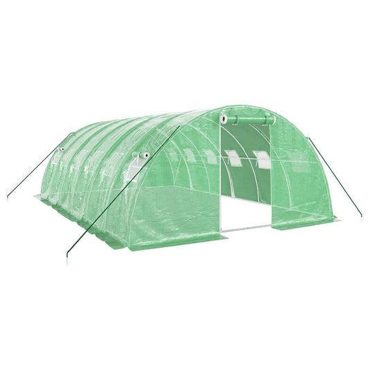 Greenhouse with Steel Frame Green 24 m² 6x4x2 m Greenhouse with Steel Frame Green 24 m² 6x4x2 m