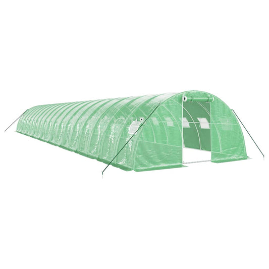 Greenhouse with Steel Frame Green 72 m² 18x4x2 m Greenhouse with Steel Frame Green 72 m² 18x4x2 m