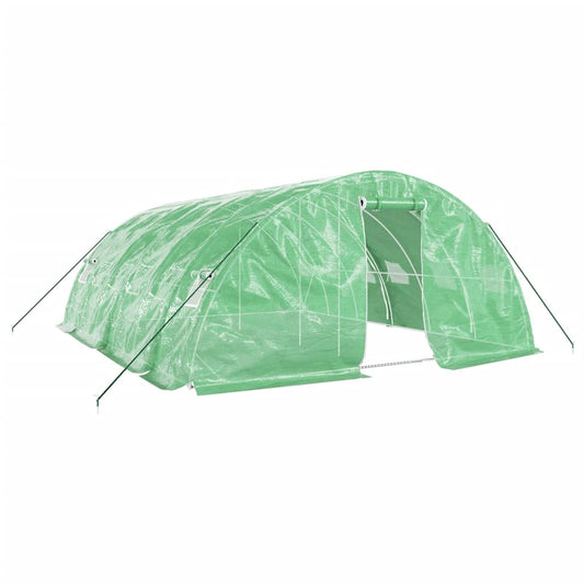 Greenhouse with Steel Frame Green 30 m² 6x5x2.3 m Greenhouse with Steel Frame Green 30 m² 6x5x2.3 m