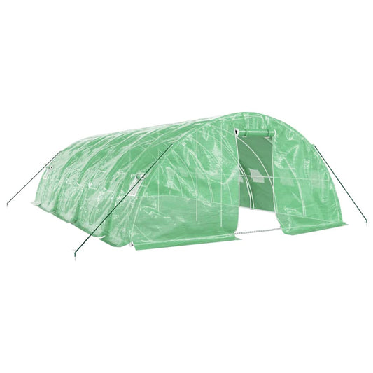 Greenhouse with Steel Frame Green 40 m² 8x5x2.3 m Greenhouse with Steel Frame Green 40 m² 8x5x2.3 m
