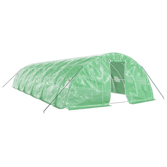 Greenhouse with Steel Frame Green 60 m² 12x5x2.3 m Greenhouse with Steel Frame Green 60 m² 12x5x2.3 m