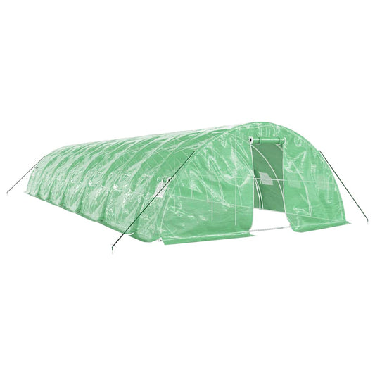 Greenhouse with Steel Frame Green 70 m² 14x5x2.3 m Greenhouse with Steel Frame Green 70 m² 14x5x2.3 m