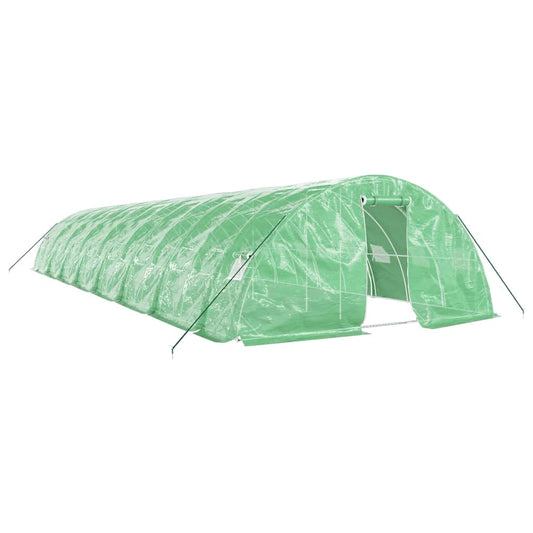 Greenhouse with Steel Frame Green 80 m² 16x5x2.3 m Greenhouse with Steel Frame Green 80 m² 16x5x2.3 m