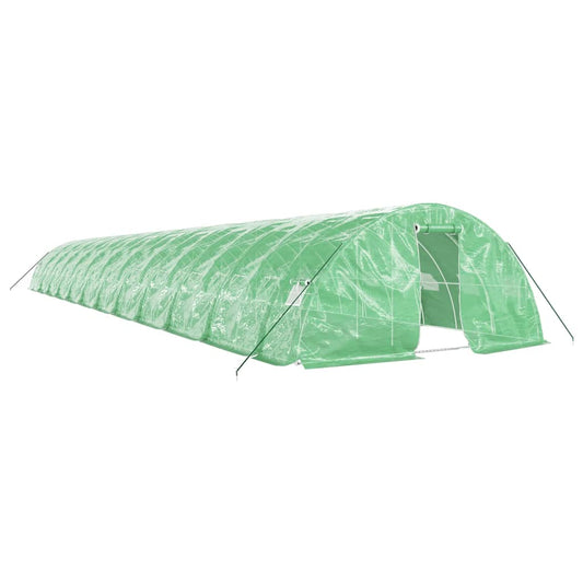 Greenhouse with Steel Frame Green 120 m² 24x5x2.3 m Greenhouse with Steel Frame Green 120 m² 24x5x2.3 m