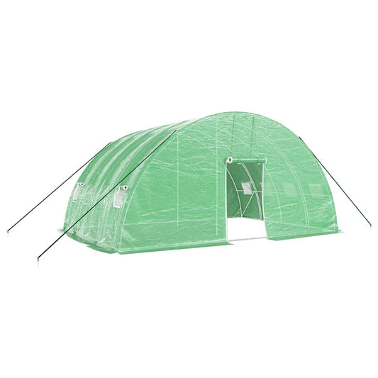 Greenhouse with Steel Frame Green 24 m² 6x4x2.85 m Greenhouse with Steel Frame Green 24 m² 6x4x2.85 m