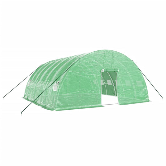 Greenhouse with Steel Frame Green 36 m² 6x6x2.85 m Greenhouse with Steel Frame Green 36 m² 6x6x2.85 m