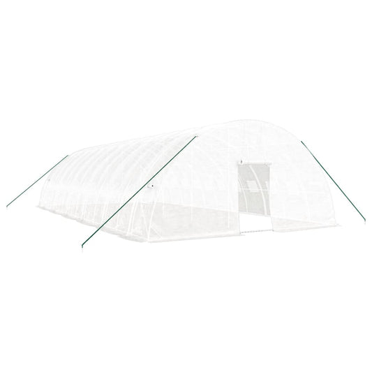 Greenhouse with Steel Frame White 72 m² 12x6x2.85 m Greenhouse with Steel Frame White 72 m² 12x6x2.85 m