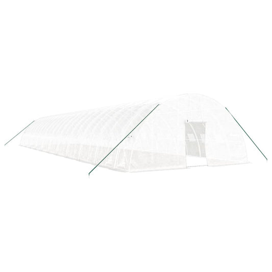 Greenhouse with Steel Frame White 132 m² 22x6x2.85 m Greenhouse with Steel Frame White 132 m² 22x6x2.85 m