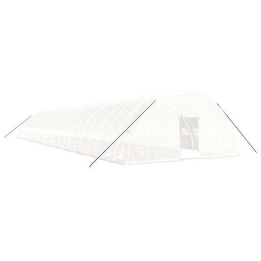 Greenhouse with Steel Frame White 144 m² 24x6x2.85 m Greenhouse with Steel Frame White 144 m² 24x6x2.85 m
