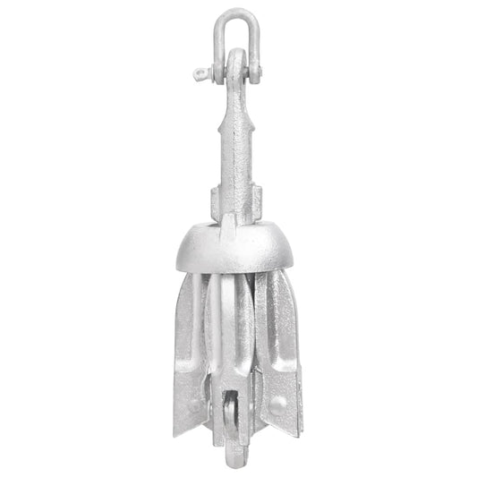 Folding Anchor Silver 0.7 kg Hot Dip Galvanized Cast Iron Folding Anchor Silver 0.7 kg Hot Dip Galvanized Cast Iron