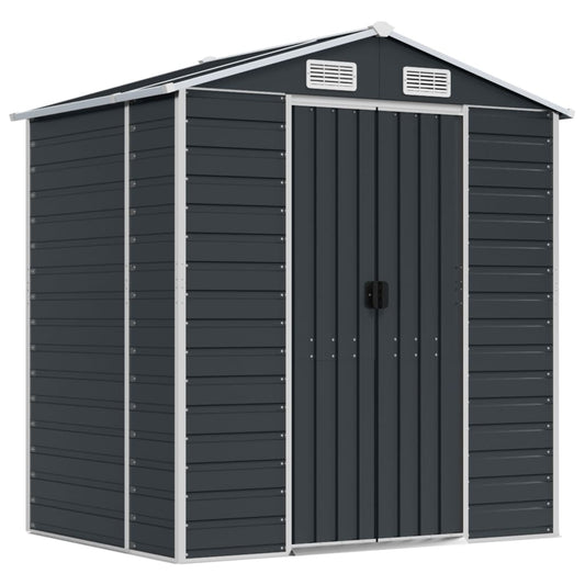 Garden Shed | Anthracite | Galvanised Steel | 191x130x198 cm Garden Shed | Anthracite | Galvanised Steel | 191x130x198 cm
