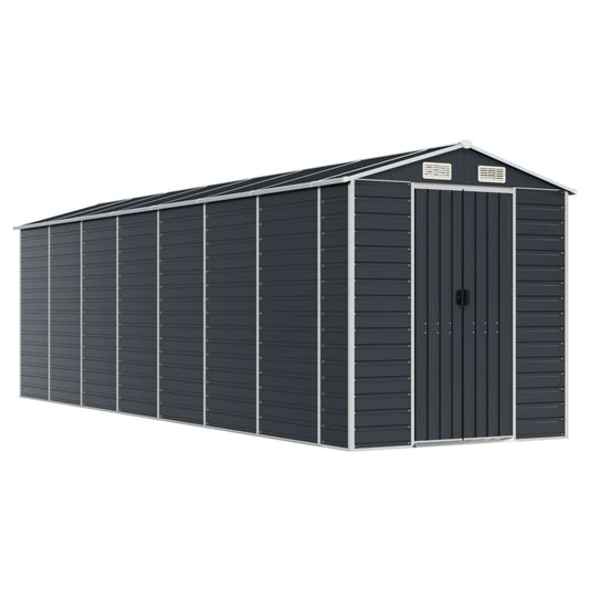 Garden Shed Anthracite 191x640x198 cm Galvanised Steel Garden Shed Anthracite 191x640x198 cm Galvanised Steel