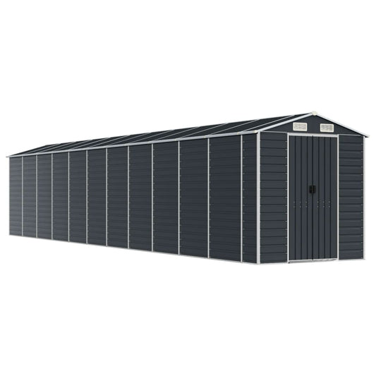 Garden Shed Anthracite 191x980x198 cm Galvanised Steel Garden Shed Anthracite 191x980x198 cm Galvanised Steel