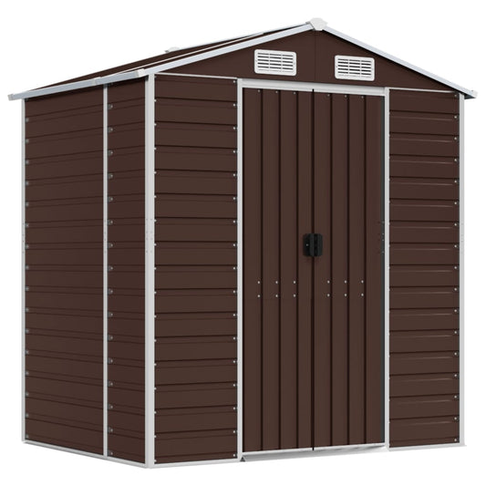 Garden Shed | Brown | Galvanised Steel | Medium | Garden Shed Garden Shed | Brown | Galvanised Steel | Medium | Garden Shed