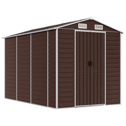 Garden Shed | Brown | Galvanised Steel | 191 x 300 x 198 cm | Garden Shed Garden Shed | Brown | Galvanised Steel | 191 x 300 x 198 cm | Garden Shed