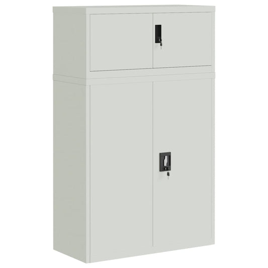File Cabinet Light Grey 90x40x145 cm Steel File Cabinet Light Grey 90x40x145 cm Steel
