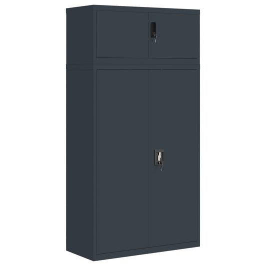 File Cabinet Anthracite 90x40x180 cm Steel File Cabinet Anthracite 90x40x180 cm Steel