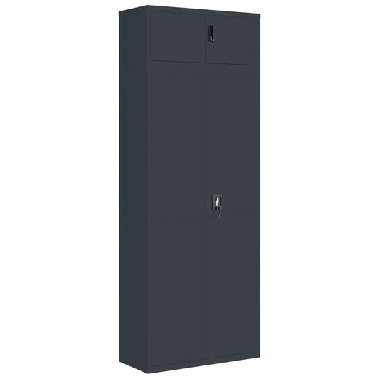 File Cabinet Anthracite 90x40x240 cm Steel File Cabinet Anthracite 90x40x240 cm Steel