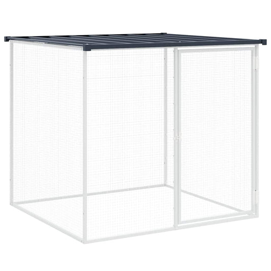 Chicken Cage with Roof Anthracite 103x98x90 cm Galvanised Steel Chicken Cage with Roof Anthracite 103x98x90 cm Galvanised Steel