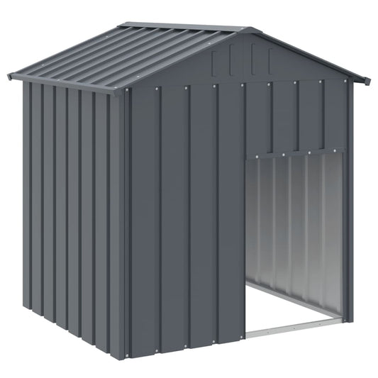 Dog House with Roof Anthracite 117x103x123 cm Galvanised Steel Dog House with Roof Anthracite 117x103x123 cm Galvanised Steel