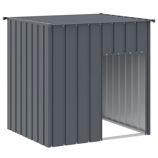 Dog House with Roof Anthracite 110x103x109 cm Galvanised Steel Dog House with Roof Anthracite 110x103x109 cm Galvanised Steel