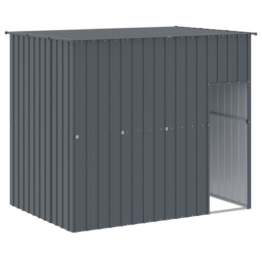 Dog House with Roof Anthracite 214x153x181 cm Galvanised Steel Dog House with Roof Anthracite 214x153x181 cm Galvanised Steel