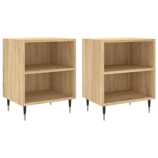 Bedside Cabinets 2 pcs Sonoma Oak 40x30x50 cm Engineered Wood Bedside Cabinets 2 pcs Sonoma Oak 40x30x50 cm Engineered Wood