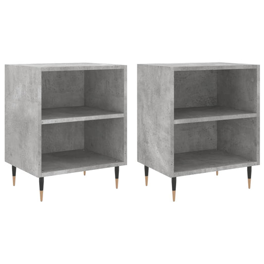 Bedside Cabinets 2 pcs Concrete Grey 40x30x50 cm Engineered Wood Bedside Cabinets 2 pcs Concrete Grey 40x30x50 cm Engineered Wood