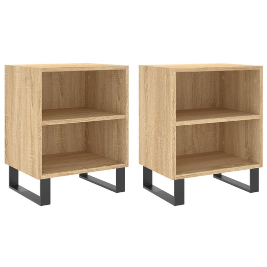 Bedside Cabinets 2 pcs Sonoma Oak 40x30x50 cm Engineered Wood Bedside Cabinets 2 pcs Sonoma Oak 40x30x50 cm Engineered Wood