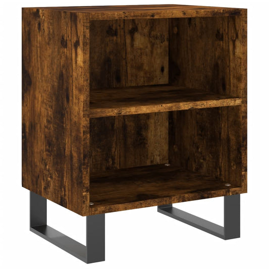 Bedside Cabinet Smoked Oak 40x30x50 cm Engineered Wood Bedside Cabinet Smoked Oak 40x30x50 cm Engineered Wood