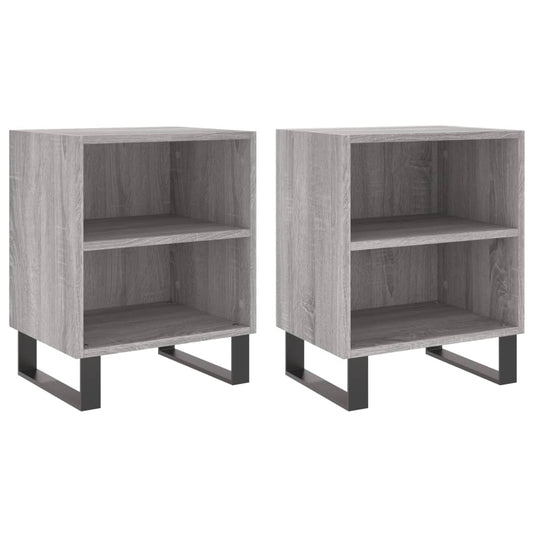 Bedside Cabinets 2 pcs Grey Sonoma 40x30x50 cm Engineered Wood Bedside Cabinets 2 pcs Grey Sonoma 40x30x50 cm Engineered Wood