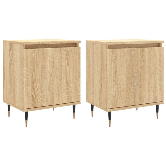 Bedside Cabinets 2 pcs Sonoma Oak 40x30x50 cm Engineered Wood Bedside Cabinets 2 pcs Sonoma Oak 40x30x50 cm Engineered Wood