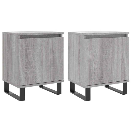 Bedside Cabinets 2 pcs Grey Sonoma 40x30x50 cm Engineered Wood Bedside Cabinets 2 pcs Grey Sonoma 40x30x50 cm Engineered Wood