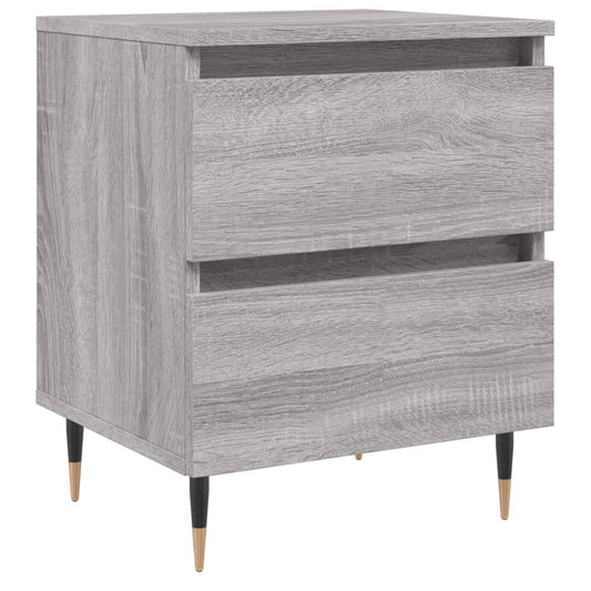 Bedside Cabinet Grey Sonoma 40x35x50 cm Engineered Wood Bedside Cabinet Grey Sonoma 40x35x50 cm Engineered Wood