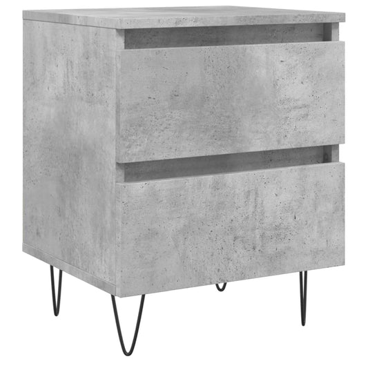 Bedside Cabinet Concrete Grey 40x35x50 cm Engineered Wood Bedside Cabinet Concrete Grey 40x35x50 cm Engineered Wood