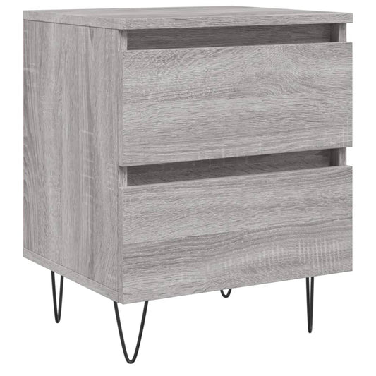 Bedside Cabinet Grey Sonoma 40x35x50 cm Engineered Wood Bedside Cabinet Grey Sonoma 40x35x50 cm Engineered Wood