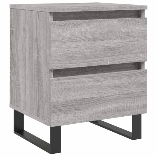 Bedside Cabinet Grey Sonoma 40x35x50 cm Engineered Wood Bedside Cabinet Grey Sonoma 40x35x50 cm Engineered Wood