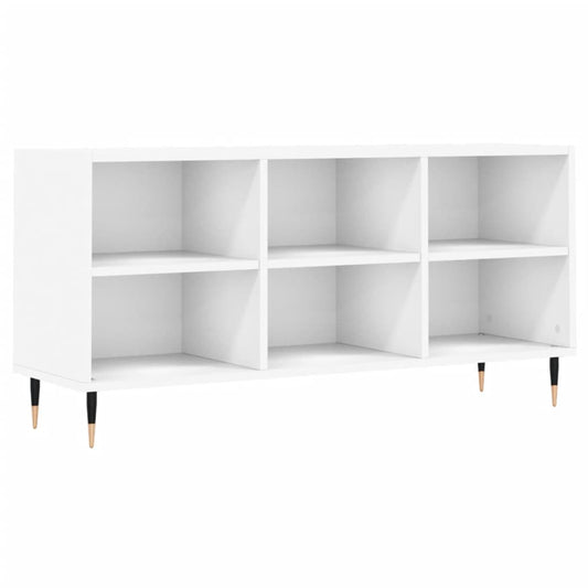TV Cabinet White 103.5x30x50 cm Engineered Wood TV Cabinet White 103.5x30x50 cm Engineered Wood