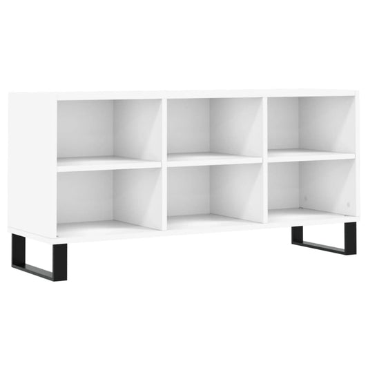 TV Cabinet White 103,5x30x50 cm Engineered Wood TV Cabinet White 103,5x30x50 cm Engineered Wood