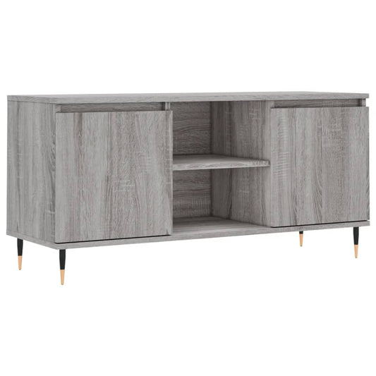 TV Cabinet Grey Sonoma 104x35x50 cm Engineered Wood TV Cabinet Grey Sonoma 104x35x50 cm Engineered Wood