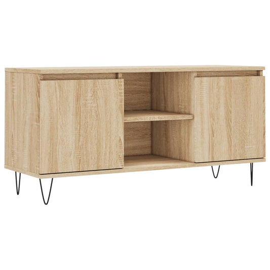 TV Cabinet Sonoma Oak 104x35x50 cm Engineered Wood TV Cabinet Sonoma Oak 104x35x50 cm Engineered Wood