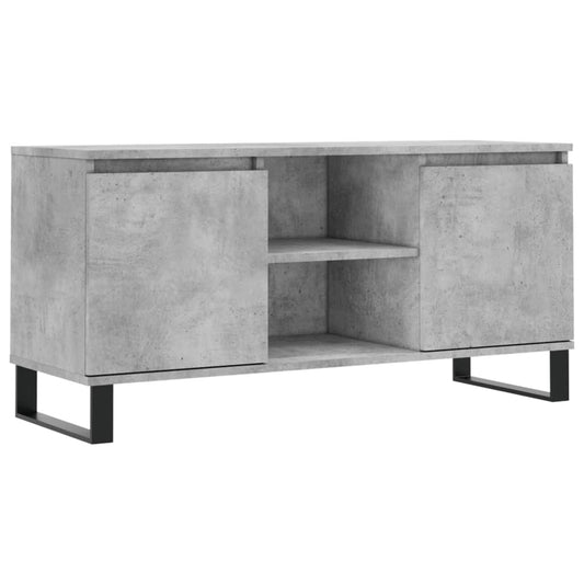 TV Cabinet Concrete Grey 104x35x50 cm Engineered Wood TV Cabinet Concrete Grey 104x35x50 cm Engineered Wood